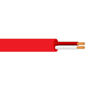 FIRE CABLE 20AWG 2 CORE UNSCREENED FRAME RETARDANT 250M RED