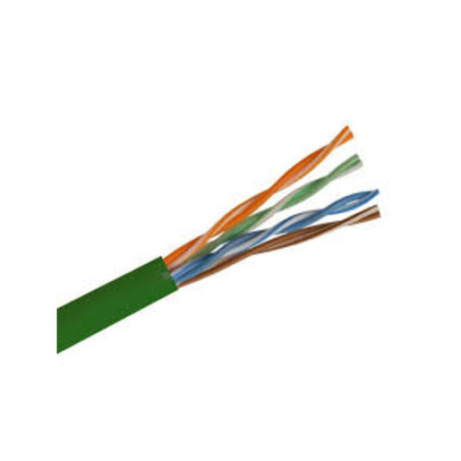 CAT5E 24AWG 4 PAIR TWISTED UNSCREENED PVC SHEATH 305M GREEN