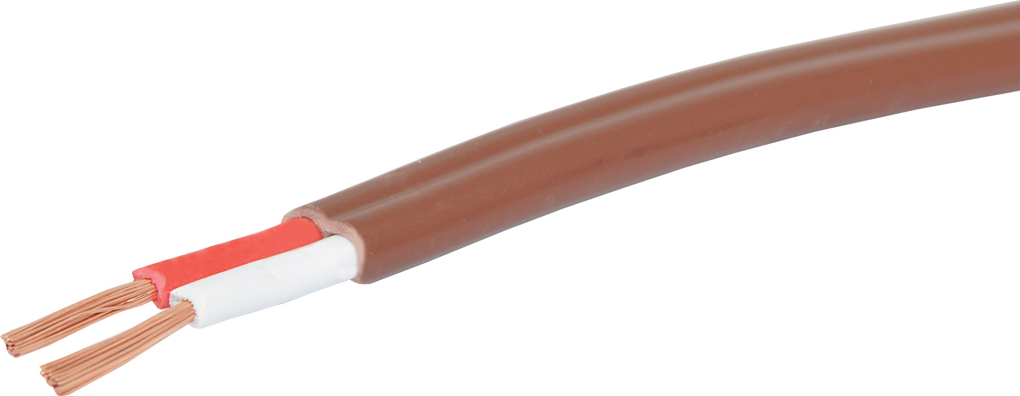 FIG8 CABLE 24/0.20 2 CORE UNSCREENED PVC SHEATH 100M BROWN