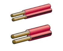 FIG8 CABLE 24/0.20 2 CORE UNSCREENED PVC SHEATH 250M RED