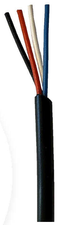 SECURITY CABLE 14/0.20 4 CORE JEL FILLED UNSCREENED PVC SHEATH 300M BLACK