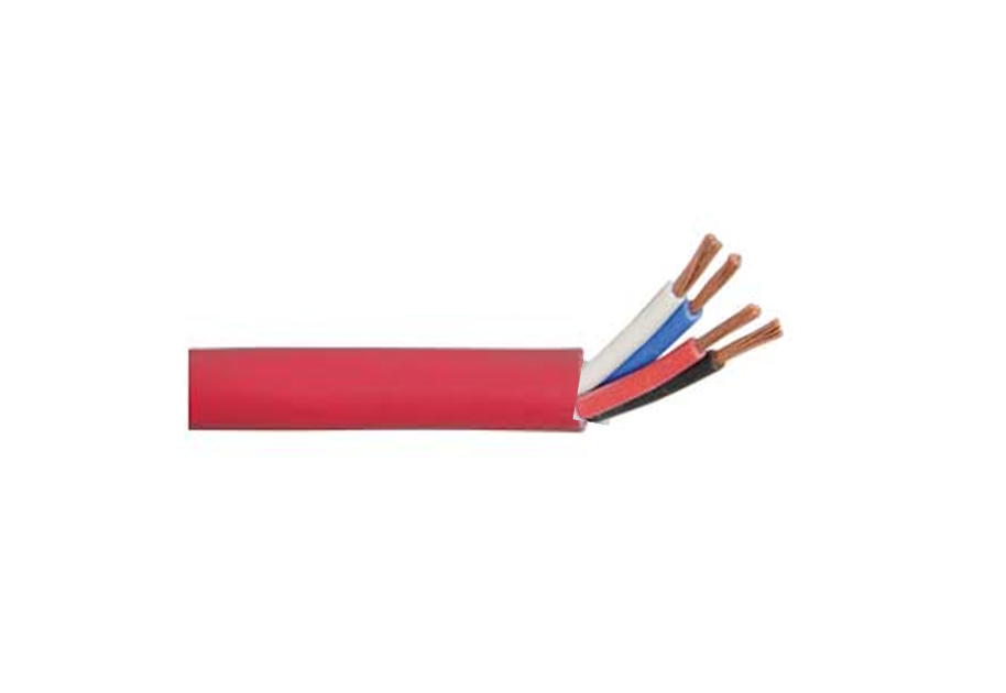 SECURITY CABLE 30/0.25 4 CORE UNSCREENED PE LSZH( L/SMK 0 HAL) SHEATH 100M RED