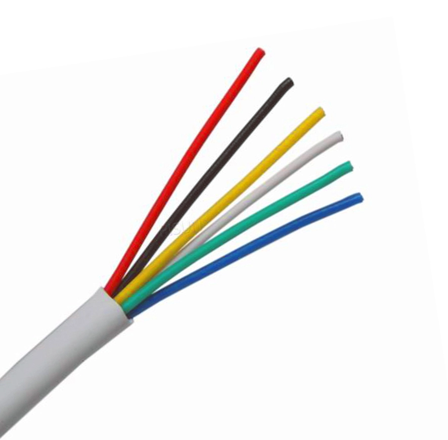 SECURITY CABLE 7/0.20 6 CORE UNSCREENED PVC SHEATH 300M WHITE