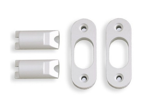 CHUBB WS12 HINGE BOLT SET (1xPAIR) WHT TO SUIT TIMBER DOORS & WINDOW WHERE HINGES ARE EXPOSED