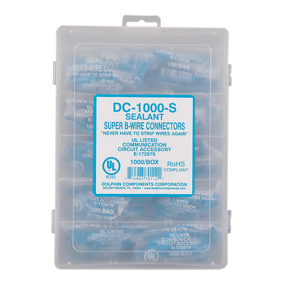 DC-1000-S  Dolphin SuperB Connectr  Blue Gel (moist area) Box: 10 bag x100(1000)