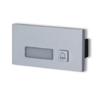 DAHUA SIP2.0 IP OR 2-WIRE INTERCOM 1 BUTTON MODULE SILVER RESIDENTIAL MECHANICAL BUTTON METAL 5VDC BY DOOR STATION