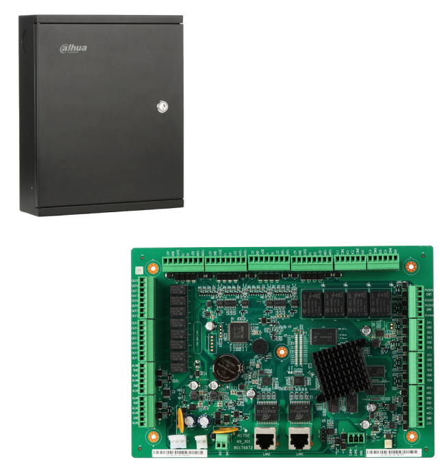 DHI-ASC2204C-H LIFT CONTROLLER HOST SUPPORTS UPTO 4 x LIFT CONTROLLER READERS WIEGAND/RS-485 20 x INPUT 12 x OUTPUT CAN BUS UPTO 16 SUB CONTROLLER MODULES INCLUDES METAL ENCLOSURE 85-264VAC 330Wx270Dx87H (MM)