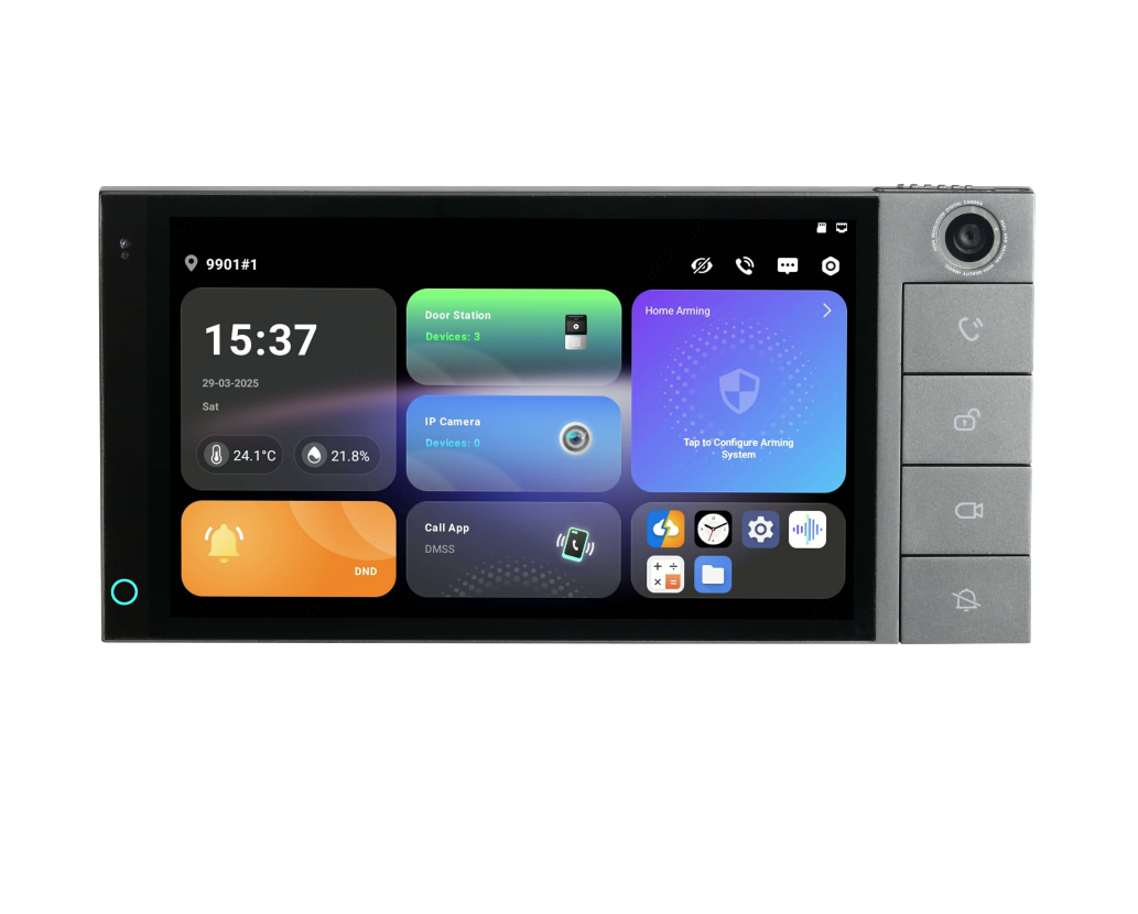 DAHUA DHI-SCP3024B-CBZ ULTRA SERIES 7 INCH IP/4-WIRE/WIFI HYBRID SMART CONTROL PANEL WITH FLUSH MOUNT 1X ALARM OUT 8X ALARM IN UPTO 512GB MICRO SD 12VDC GREY 210.2Hx103.1Wx32.2D (MM)