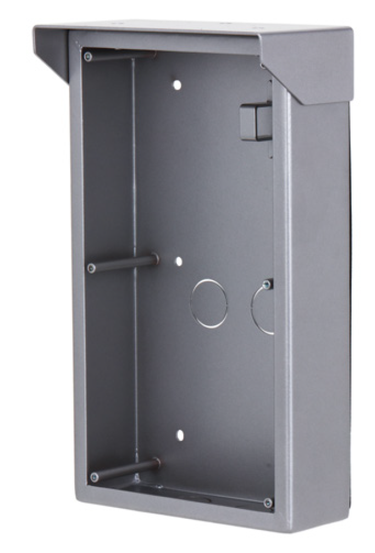 VTM52R2 SURFACE MOUNTED BOX FOR DHI-VTO4202F/FB DOOR STATION 2 MODULES (VERTICAL) SILVER WITH RAINHOOD
