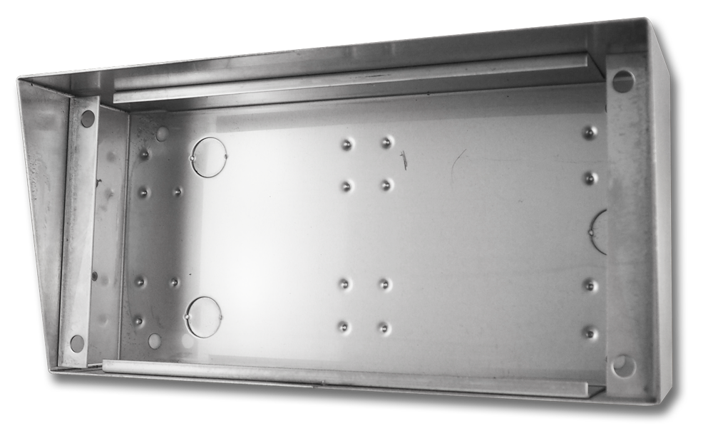 DALLAS DELTA ENCLOSURE HORIZONTAL STAINLESS STEEL SURFACE MOUNT