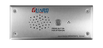 GUARD SERIES GSM INTERCOM 1 BUTTON AUDIO DOOR STATION SILVER RESIDENTIAL/COMMERCIAL MECHANICAL BUTTON STAINLESS STEEL 12VDC
