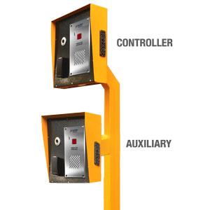 SENTRY SERIES 4-WIRE INTERCOM 1 BUTTON AUDIO DOOR STATION - SLAVE SILVER RESIDENTIAL/COMMERCIAL MECHANICAL BUTTON STAINLESS STEEL 9-20VDC