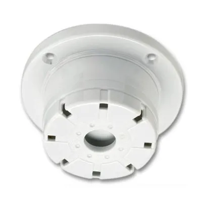 DFM PIEZO SOUNDER WHITE (TOP HAT) WITH VOLUME CONTROL SURF MOUNTED 105dB 12VDC