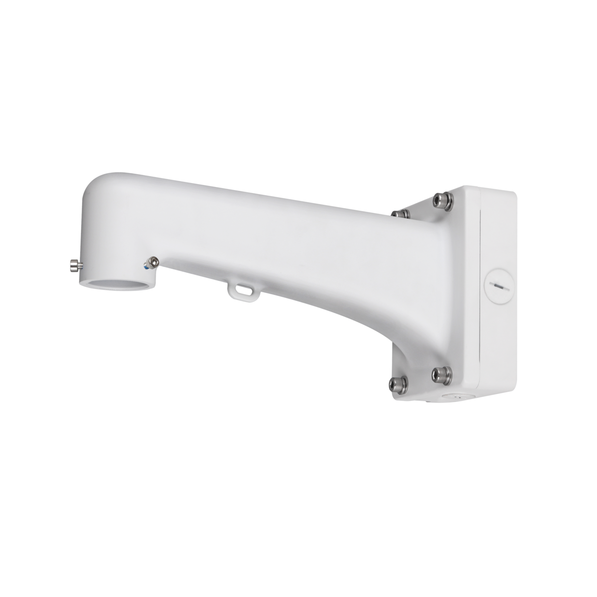 DAHUA WALL MOUNT BRACKET WITH JUNCTION BOX SUITS SPEED DOME PTZ/ DOME/ FISHEYE WHITE ALUMINIUM 8 KG MAX LOAD 2 KG WITH SAFETY ROPE HOOK