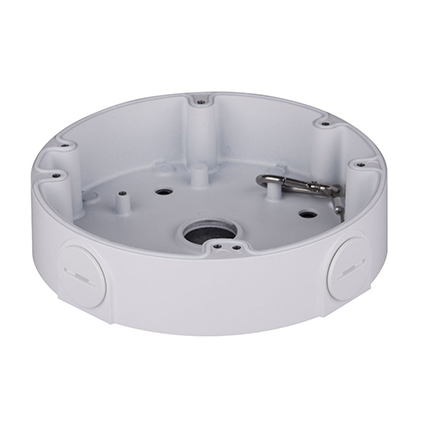 DAHUA JUNCTION BOX WITHOUT LID SUITS DOME WHITE ALUMINIUM 3 KG MAX LOAD 0.48 KG WITH SAFETY ROPE