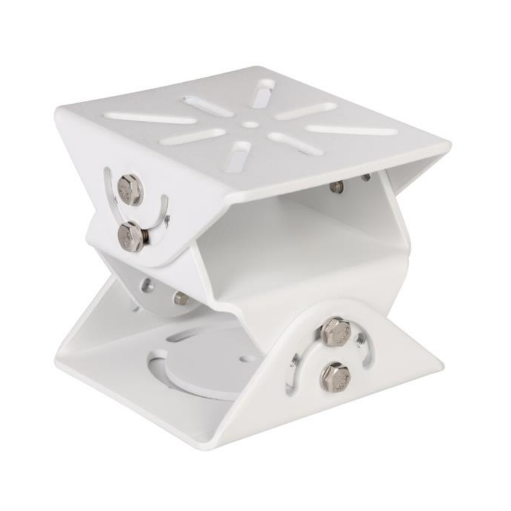 DAHUA UNIVERSAL 3D MOUNT BRACKET SUITS BULLET/ BOX WHITE ALUMINIUM 6 KG MAX LOAD 0.5 KG