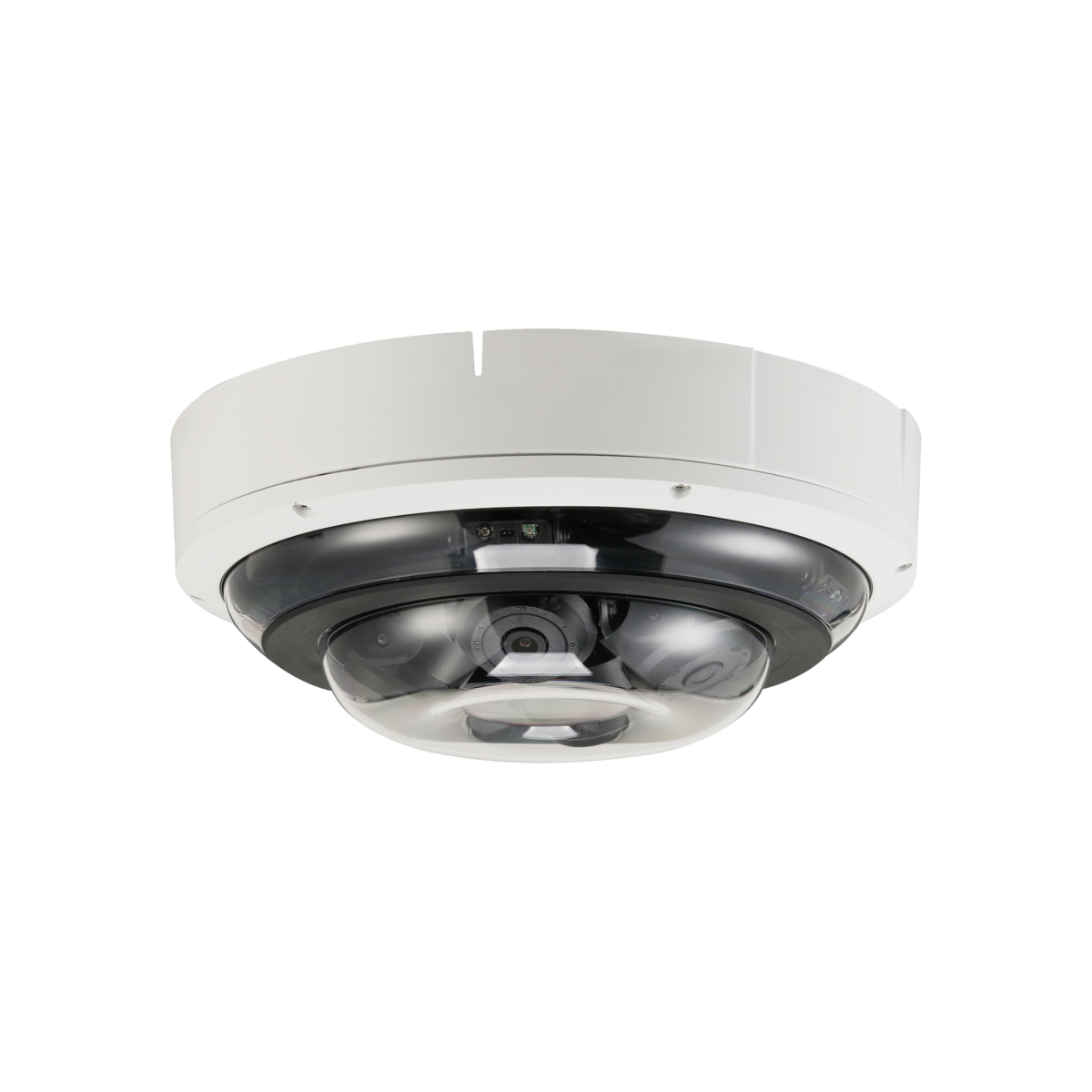 PANORAMIC SERIES IP CAMERA WHITE AI 360° PANORAMIC 2MP/1080P H.264/4+/5/5+ DOME 140 TRUE WDR METAL 2.7-12MM MOTORISED LENS 4X ZOOM STARLIGHT IR 30M POE+ IP67 WITHOUT MIC AUDIO IN AUDIO OUT 1 x ALARM IN 1 x ALARM OUT SUPPORT UP TO 256GB SD IK10 24VAC