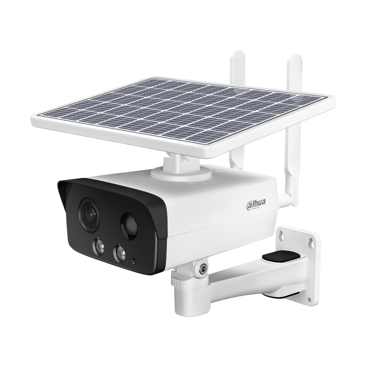 LITE SERIES IP CAMERA WHITE 4G WITH SOLAR 4MP H.264/5 BULLET 120 WDR PLASTIC/METAL 2.8MM FIXED LENS STARLIGHT IR+WHITE LED 30M IP67 BUILT IN MIC SUPPORT UP TO 256GB SD IK10 5VDC