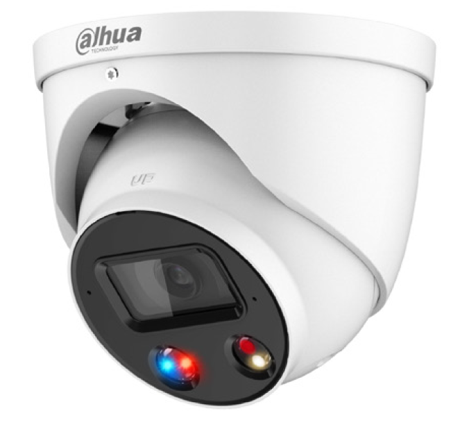 WIZSENSE SERIES IP CAMERA WHITE AI TIOC 8MP/4K H.264/4+/5/5+ TURRET 120 WDR METAL 2.8MM FIXED LENS FULL COLOUR IR+WHITE LED 30M POE IP67 BUILT IN MIC SUPPORT UP TO 256GB SD 12VDC