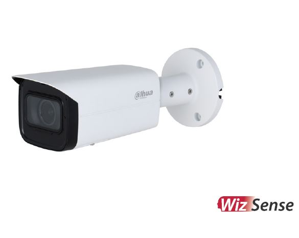 WIZSENSE SERIES IP CAMERA WHITE 6MP H.264/4+/5/5+ BULLET 120 WDR METAL 2.7-13.5MM MOTORISED LENS 5X ZOOM STARLIGHT IR 60M POE IP67 BUILT IN MIC AUDIO IN AUDIO OUT 1 x ALARM IN 1 x ALARM OUT SUPPORT UP TO 256GB SD 12VDC