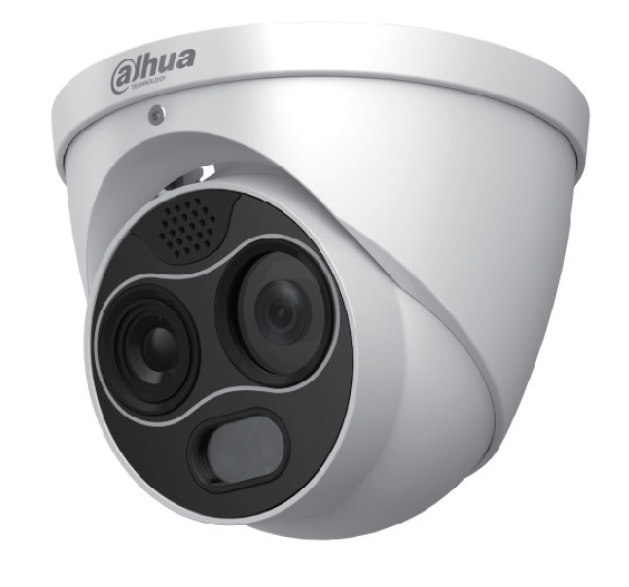 EUREKA SERIES IP CAMERA WHITE AI THERMAL 4MP H.264/5/ MJPEG TURRET DIGITAL WDR METAL 2MMFIXED LENS IR 30M POE IP67 WITHOUT MIC AUDIO IN AUDIO OUT 1 x ALARM IN 1 x ALARM OUT SUPPORT UP TO 256GB SD 12VDC