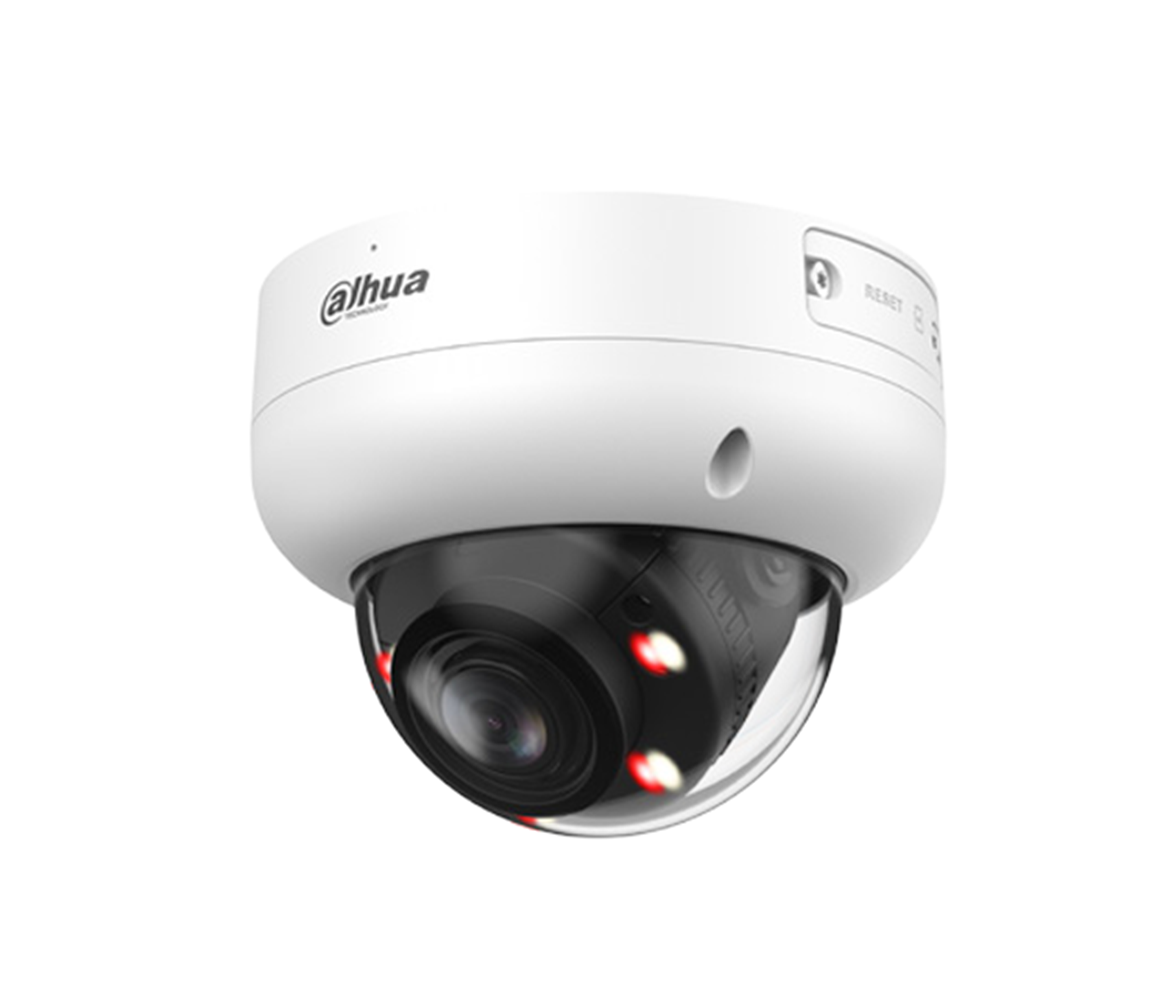 WIZSENSE SERIES IP CAMERA WHITE AI 8MP/4K H.264/4+/5/5+ DOME 120 WDR METAL 2.8MM MOTORISED LENS STARLIGHT IR+WARM LED 50M POE IP67 BUILT IN MIC AUDIO IN AUDIO OUT 1 x ALARM IN 1 x ALARM OUT SUPPORT UP TO 512GB SD IK10 IMPACT RATING 12VDC