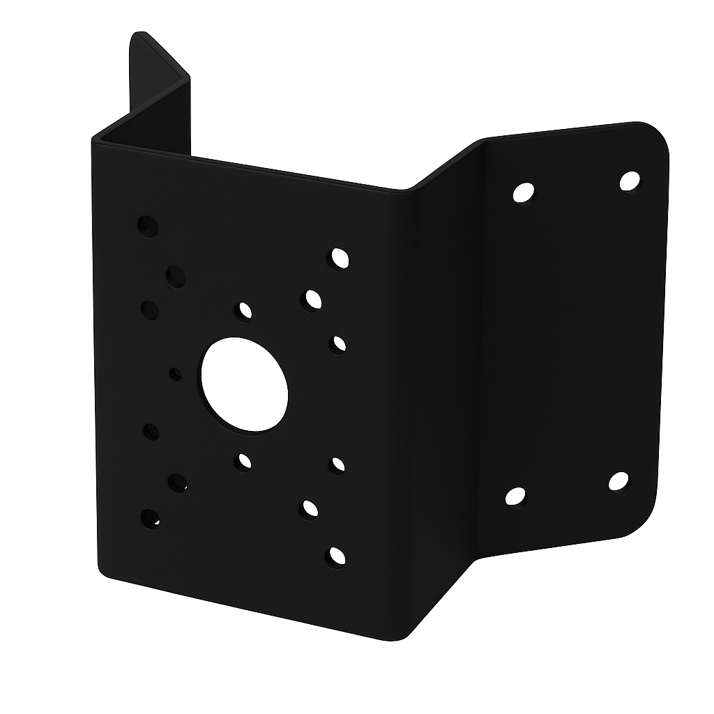CORNER MOUNT BRACKET BLACK ALUMINIUM 10 KG MAX LOAD 1.7KG