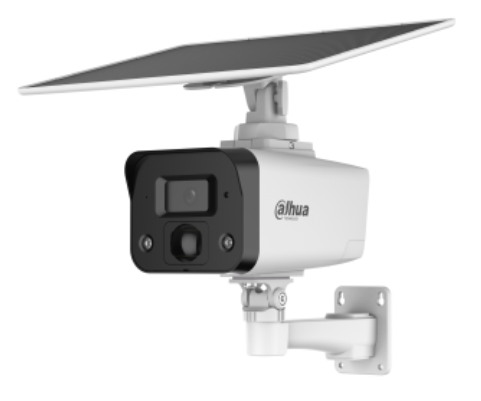 WIFI SERIES IP CAMERA WHITE AI 4G WITH SOLAR & ACTIVE DETERRANCE 4MP H.265 BULLET DIGITAL WDR PLASTIC 3.6MM FIXED LENS IR+WARM LED 20M IP67 BUILT IN MIC SUPPORT UP TO 512GB SD 12VDC