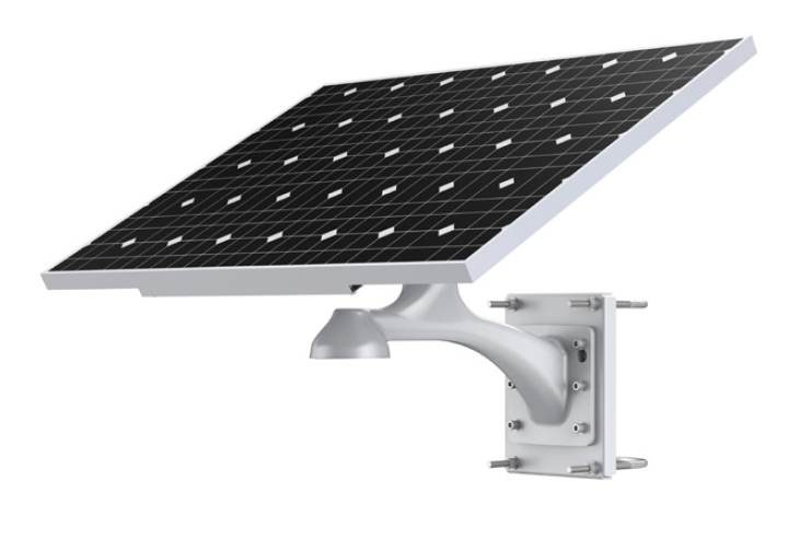POLE MOUNT BRACKET WHITE ALUMINIUM SUITS 80-150 (MM) POLE SUITS POS.PTZ WITH 125W 18.8VDC INTEGRATED SOLAR MONITORING SYSTEM WITHOUT BATTERY