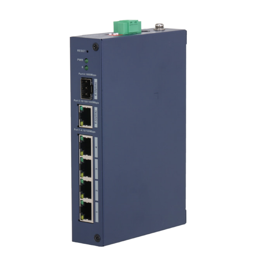 4PORT ( 6P) SWITCH 1x 1G SFP/ FIBRE PORT 1x1G UPLINK L2 CLOUD MANAGED BLUE 12VDC