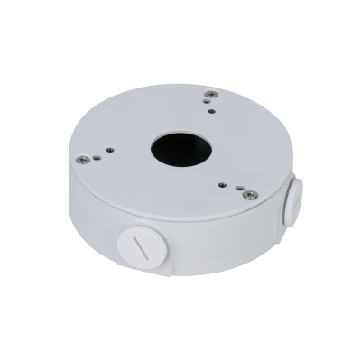 JUNCTION BOX SILVER ALUMINIUM ALLOY 2 KG MAX LOAD SUITS DOME/ FIXED DOME/ TURRET/ SPEED DOME PTZ/ UFO/ MINI DOME/ MINI PTZ/ FISHEYE/ BULLET