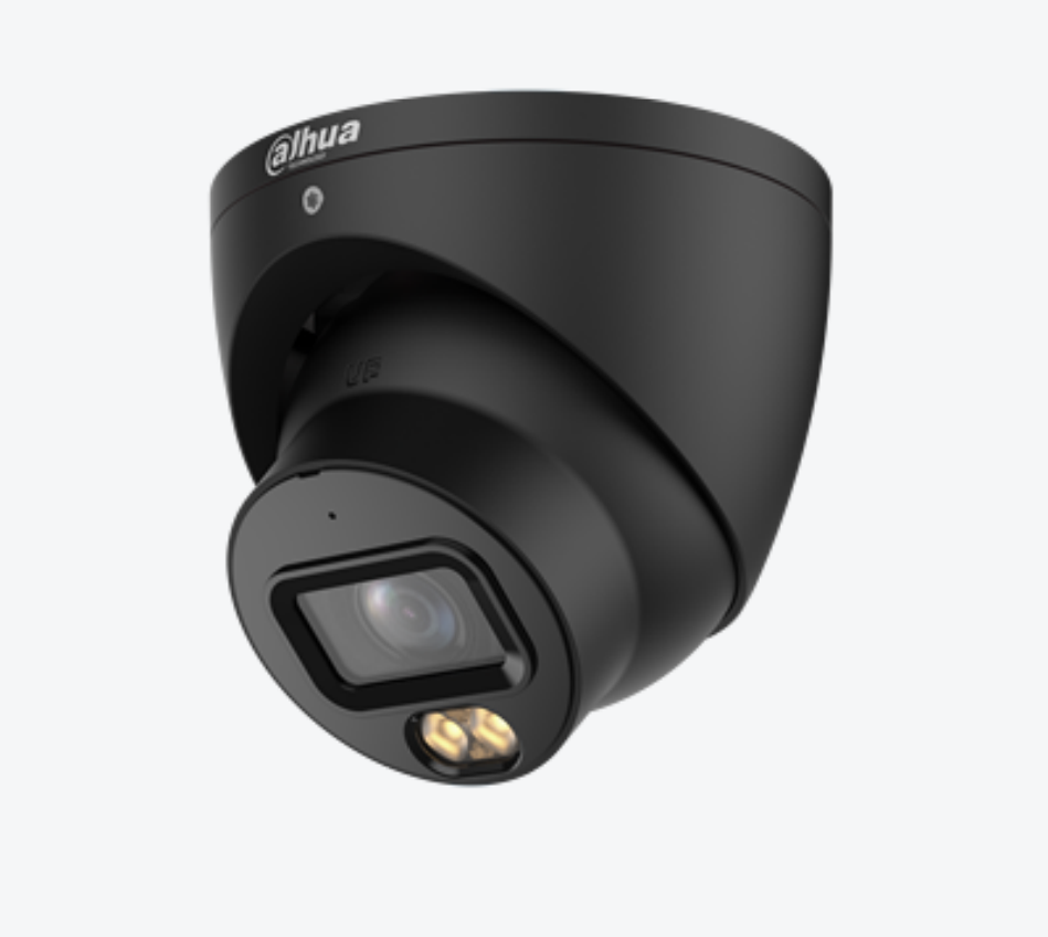 WIZSENSE SERIES IP CAMERA BLACK AI WIZCOLOR 5MP H.264/4+/5/5+ TURRET 120 WDR METAL 2.8MM FIXED LENS WIZCOLOR WITH AI-ISP WARM LED 30M POE IP67 BUILT IN MIC SUPPORT UP TO 256GB SD 12VDC