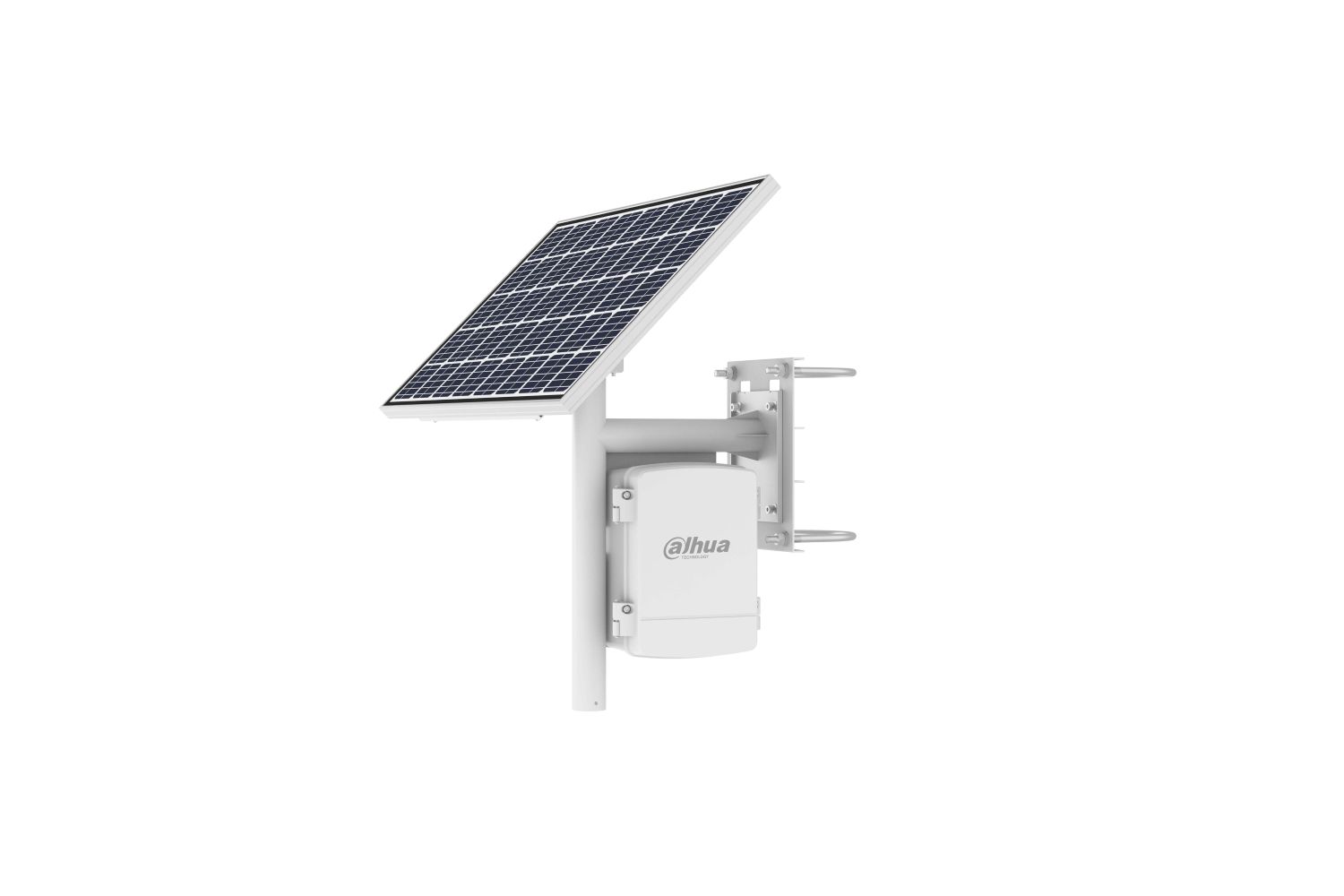 DAHUA DH-PFE200-12CM-M60 SOLAR POWER SUPPLY SYSTEM 60W PANEL 12.8VDC 5A 2X OUTPUT IP66 TOWER MOUNTED WHITE
