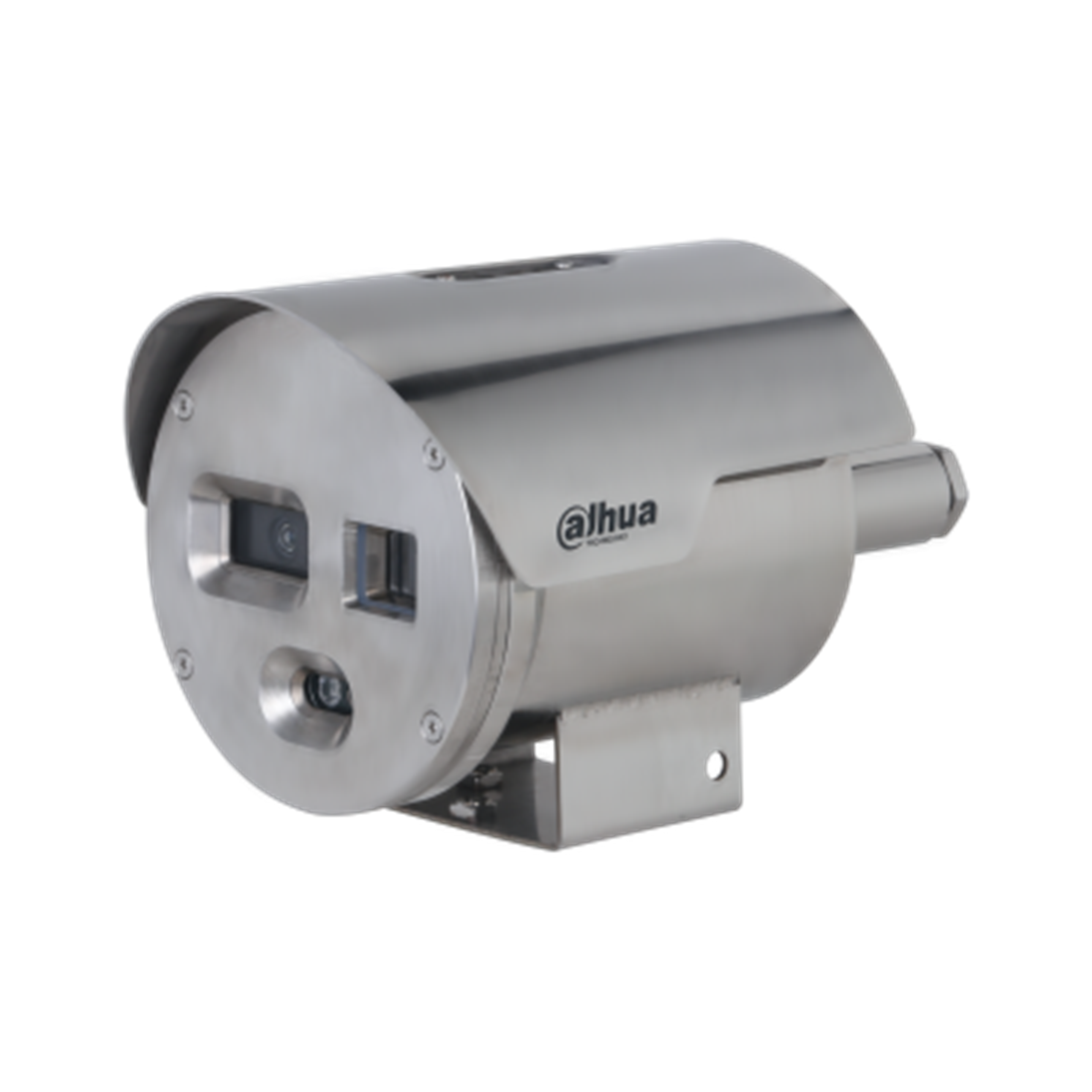 IP CAMERA STAINLESS STEEL AI THERMAL WITH TEMPERATURE EXPLOSION PROOF 4MP H.264/5 HYBRID BULLET METAL FIXED LENS 30M POE IP68