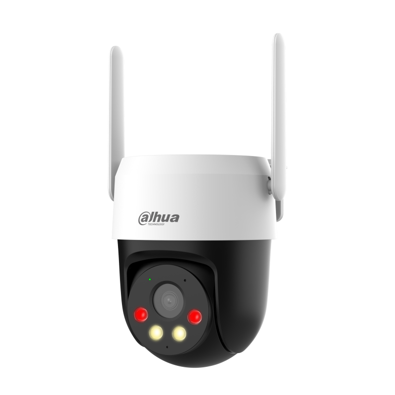 IP CAMERA WHITE AI 5MP H.264/5/5+/ MJPEG MINI PTZ DIGITAL WDR PLASTIC 4MM FIXED LENS IR+WARM LED 30M IP66 BUILT IN MIC SUPPORT UP TO 256GB SD 12VDC