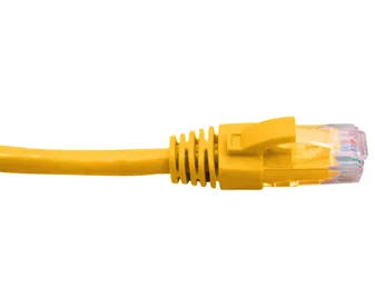 DATAMASTER CAT6 PATCH LEAD UTP 24AWG PVC SHEATH 0.5M YELLOW RJ45 TO RJ45