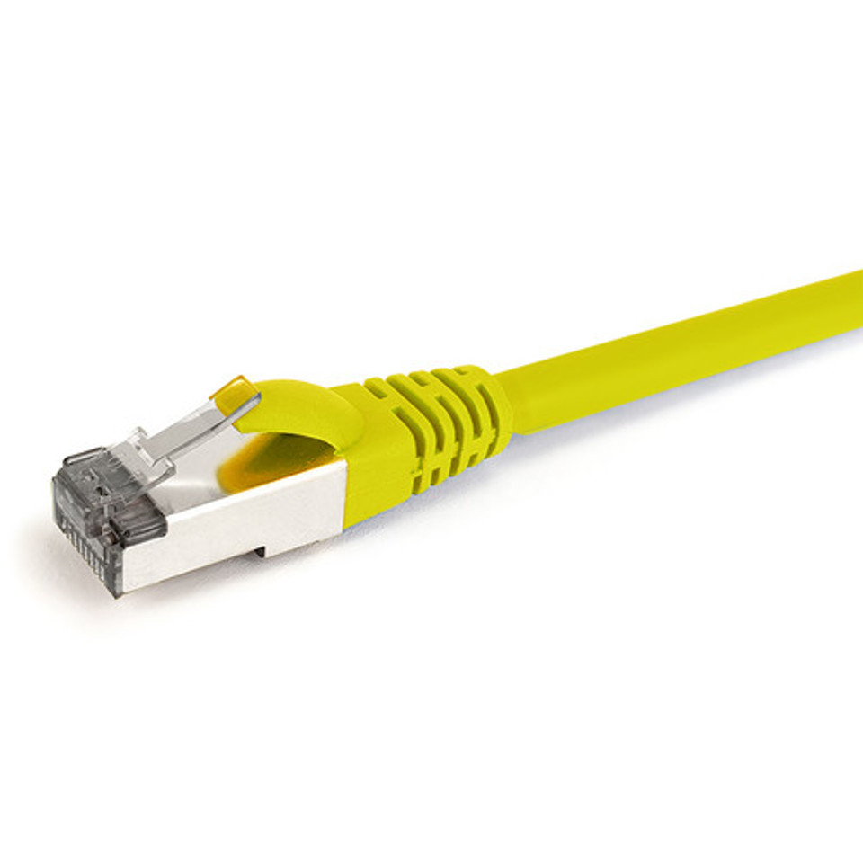 DATAMASTER CAT6A PATCH LEAD SFTP 7-0.16 PVC LSZH( L/SMK 0 HAL) SHEATH 2M YELLOW RJ45 TO RJ45