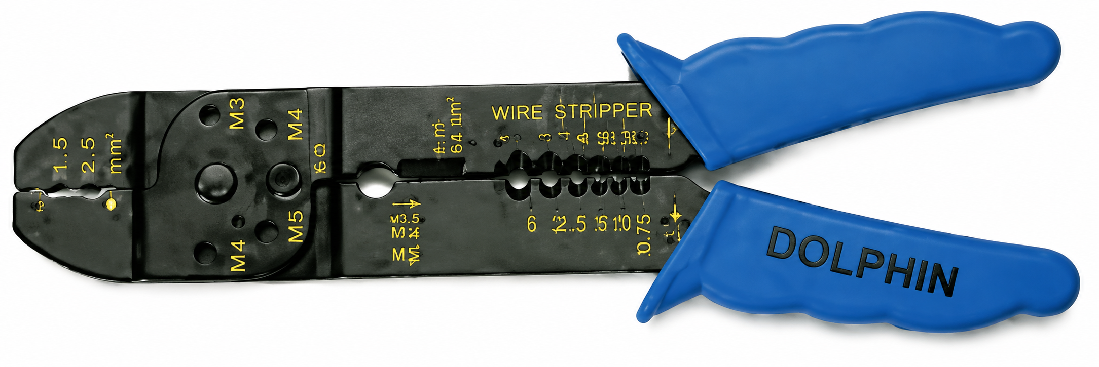 DOLPHIN DC-500F SUPER B-CONNECTOR MANUAL CRIMPING TOOL 24-16 BLUE SUITS CONN2000/2005/2010/2015