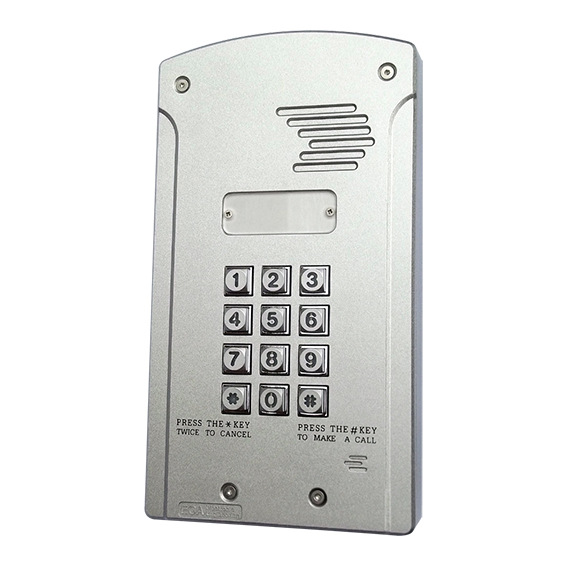 METAL DOOR STATION- ALL IN ONE GSM UNIT WITH ILLUMINATED KEYPAD