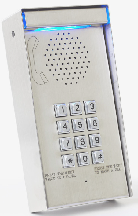 MCI-3000V4 MULTI-CHANNEL GSM INTERCOM W/ACCESS CONTROL, 333 APTMENT, S/S W/ILLLUM KEYPAD