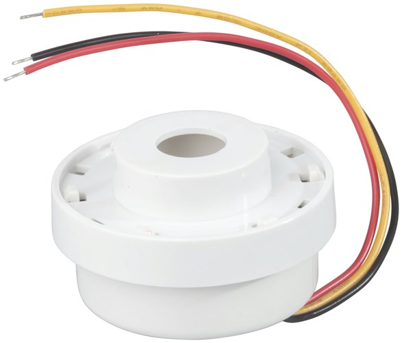 12VDC INDOOR DUAL SOUND PIEZO BUZZER 105dB 1-13VDC SURFACE MOUNTED 4-WIRE WHITE