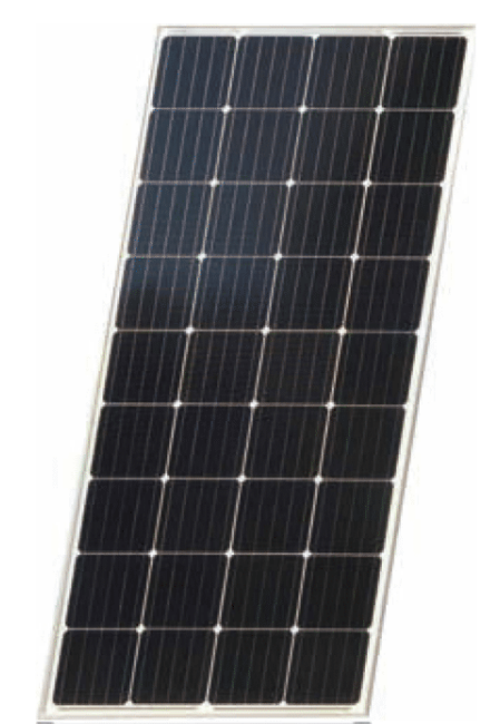 12VDC 170W MONO-CRYSTALLINE SOLAR PANEL WITH TEMPERED GLASS IP67 BLACK