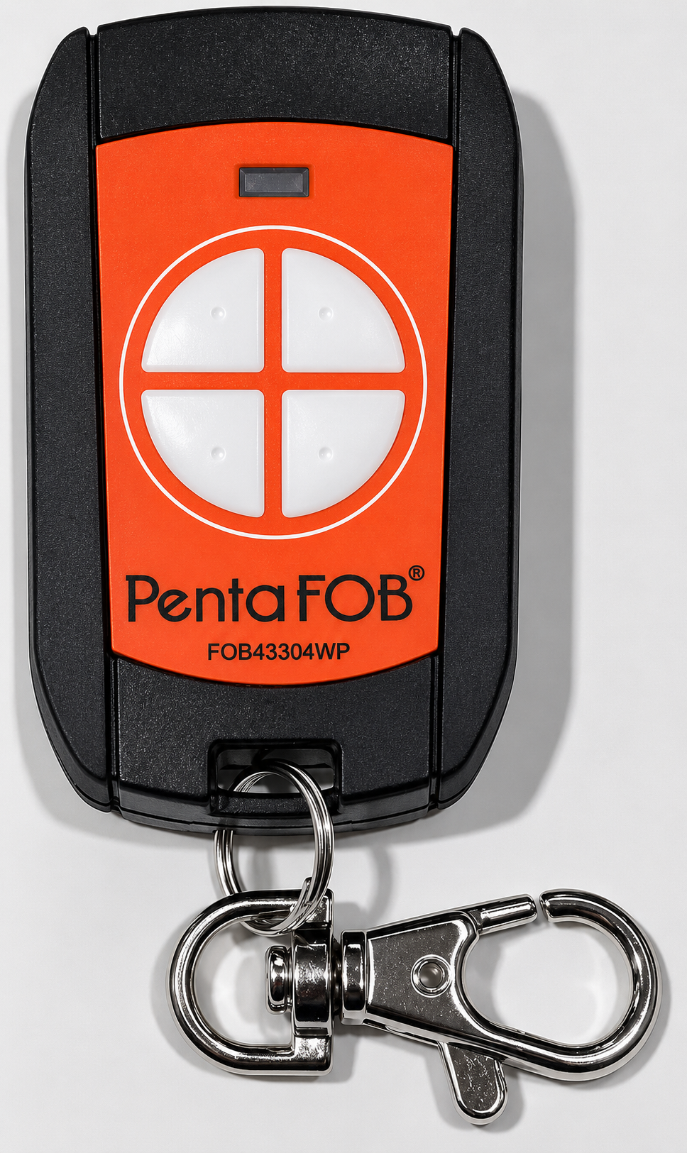 ELSEMA PENTAFOB 4 BUTTON REMOTE ORANGE 100M PLASTIC IP67 433MHz 1x CR2032