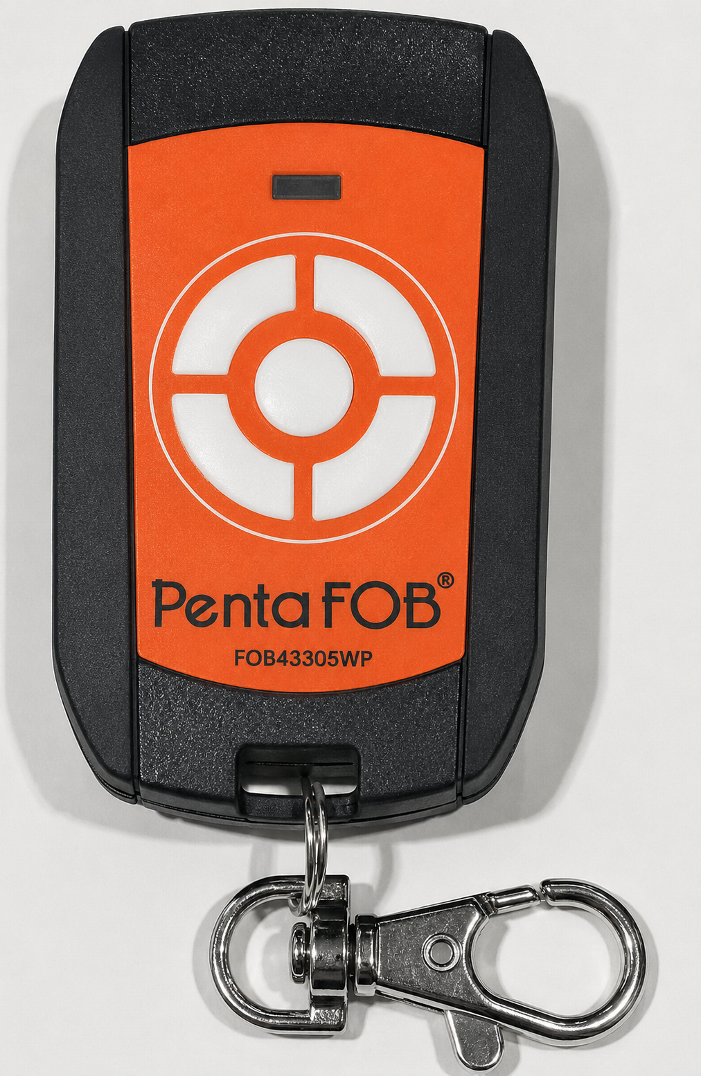 ELSEMA PENTAFOB 5 BUTTON REMOTE ORANGE 100M PLASTIC IP67 433MHz 1x CR2032