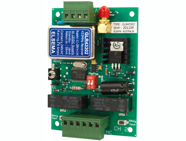 GLR43302 2 CHANNEL RECEIVER 11-28VAC/DC  PCB ONLY