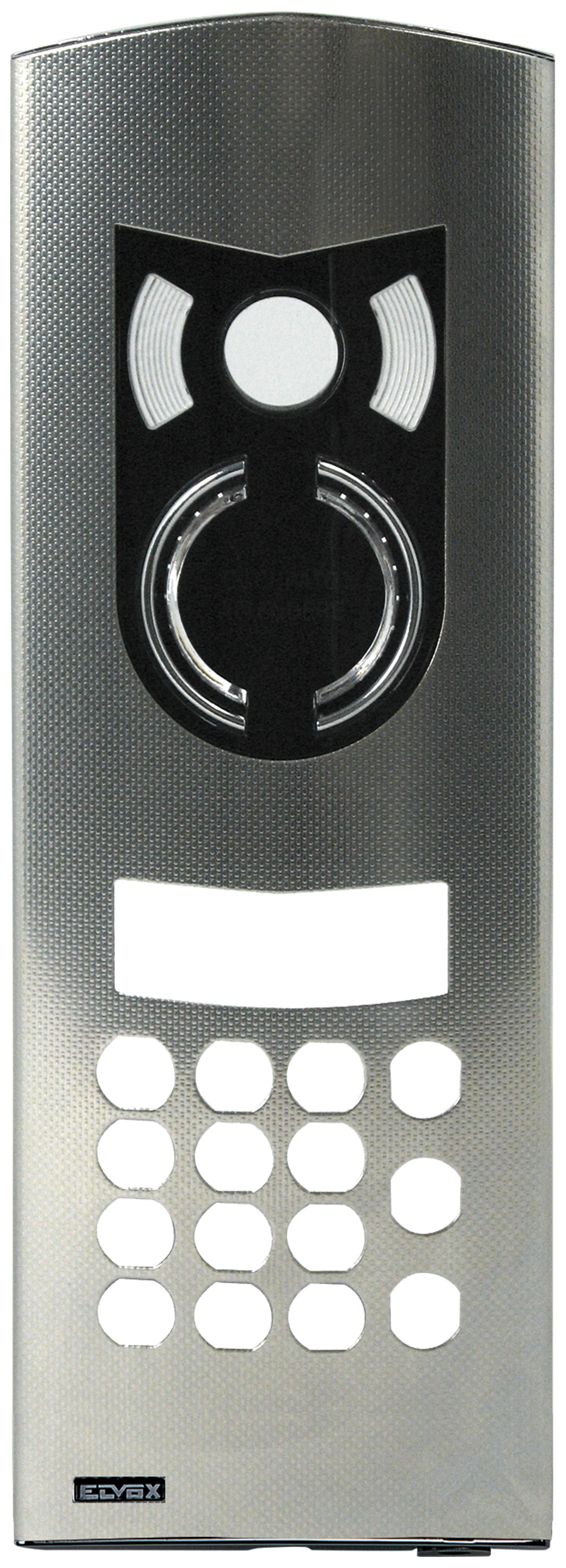 ELVOX 122D 2 MODULE AUDIO VIDEO COVER PLATE SUITS DUE FILI PLUS DIGIBUS UNITS WITH KEYPAD STAINLESS STEEL