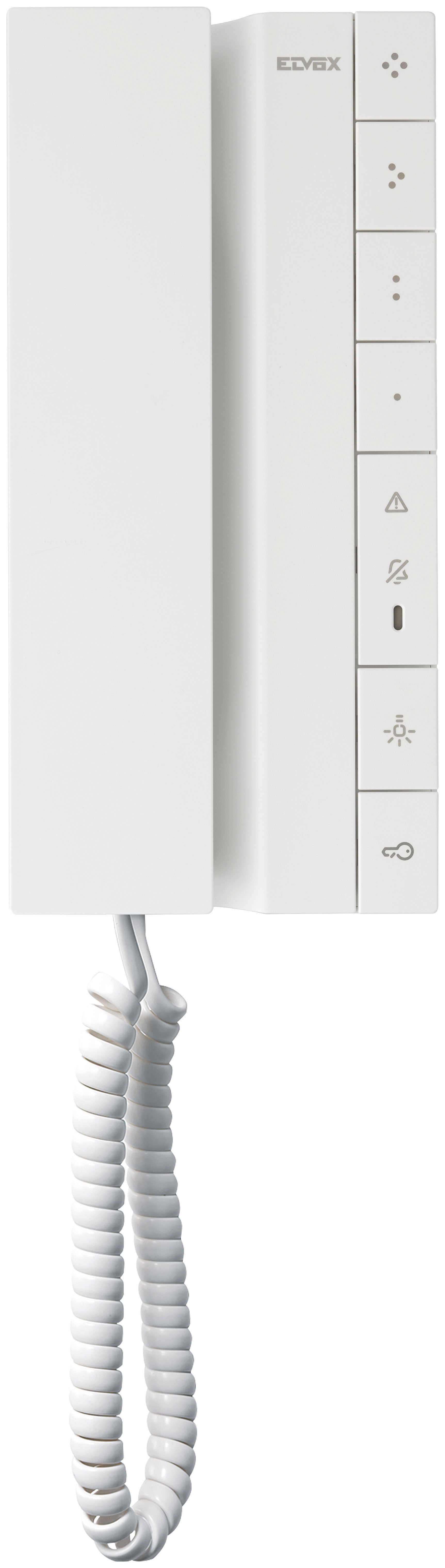 ELVOX VOXIE DUE FILI+ 2-WIRE INTERCOM HANDSET WITH 6 BUTTON WHITE APARTMENT/RESIDENTIAL MECHANICAL BUTTON PLASTIC POWER BY BUS CONTROLLER