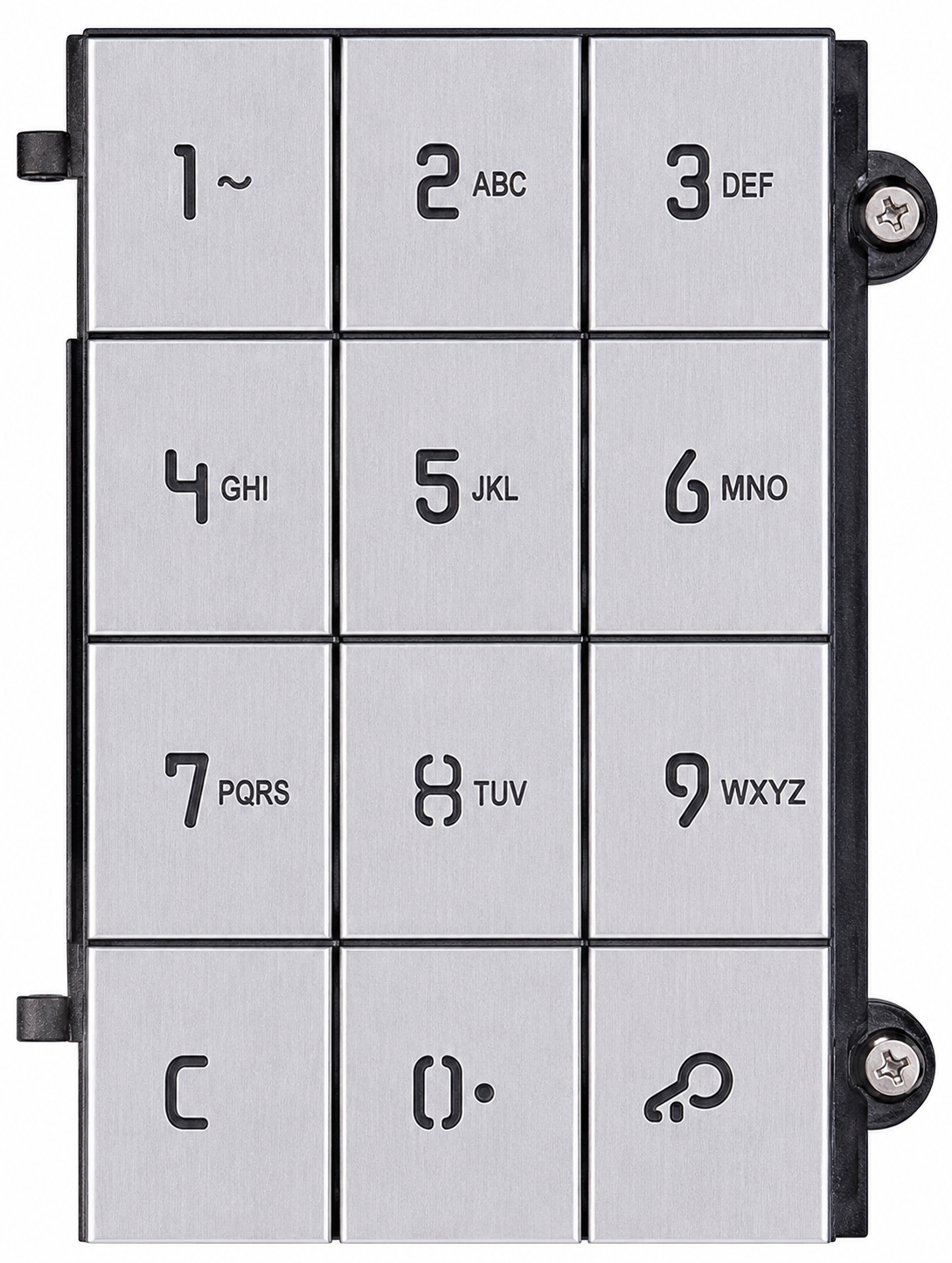 VIMAR ELVOX 41119.01 PIXEL KEYPAD FRONT MODULE FOR 41019/41020 DUE FILI PLUS GREY/SILVER
