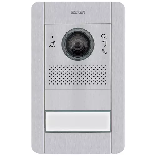 ELVOX SIP2.0 IP INTERCOM 1 BUTTON AUDIO/VIDEO DOOR STATION GREY RESIDENTIAL/COMMERCIAL MECHANICAL BUTTON PLASTIC 48V POE SWITCH