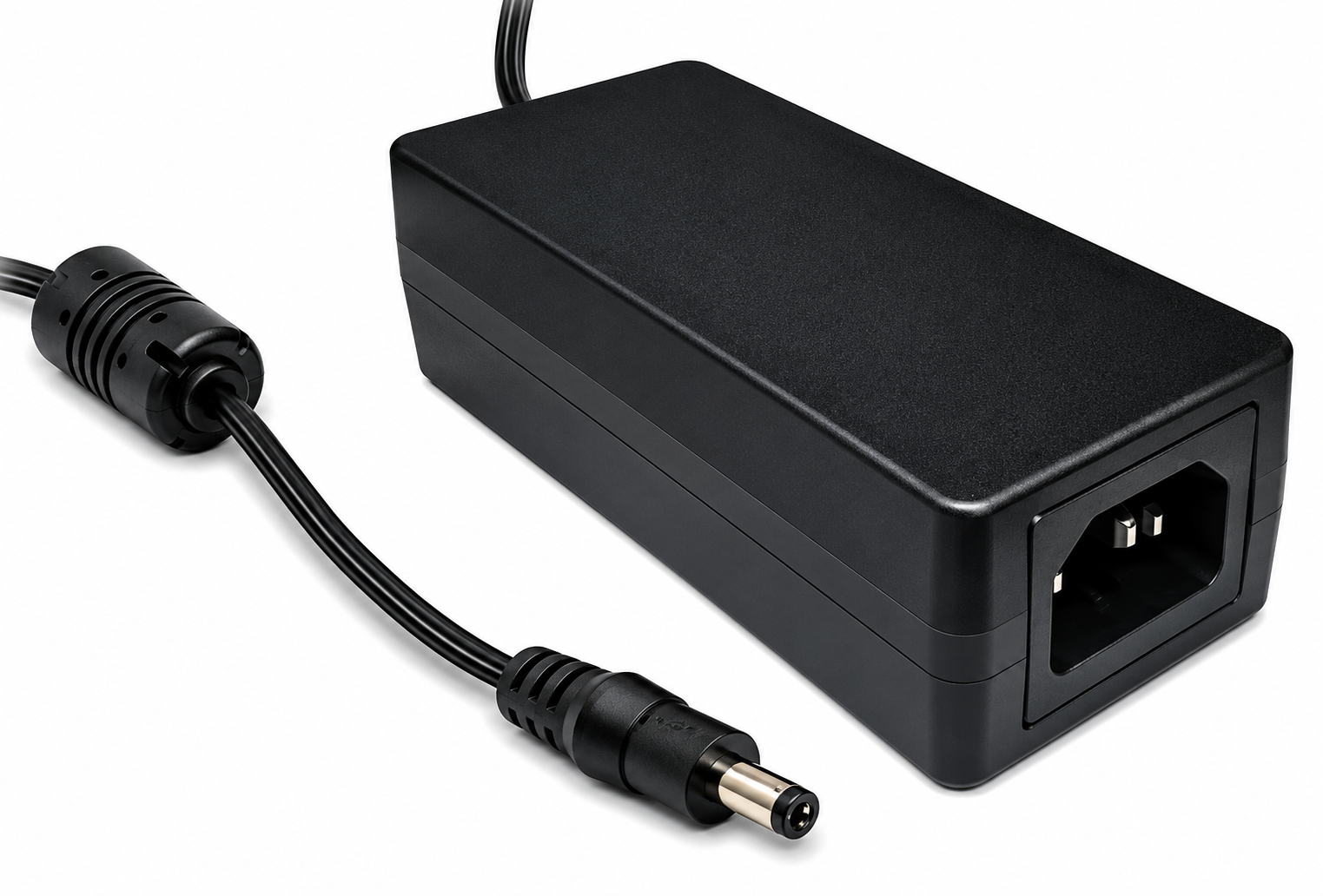 MEANWELL 48VDC POWER SUPPLY 1.25A IP20 IEC MAINS PLUG 1A 1x OUTPUT 2.1mm DC JACK DESKTOP/ WALL MOUNTED SINGLE PHASE WITH BATTERY BACKUP BLACK 1.8M CABLE INCLUDES WALL MOUNTED ENCLOSURE
